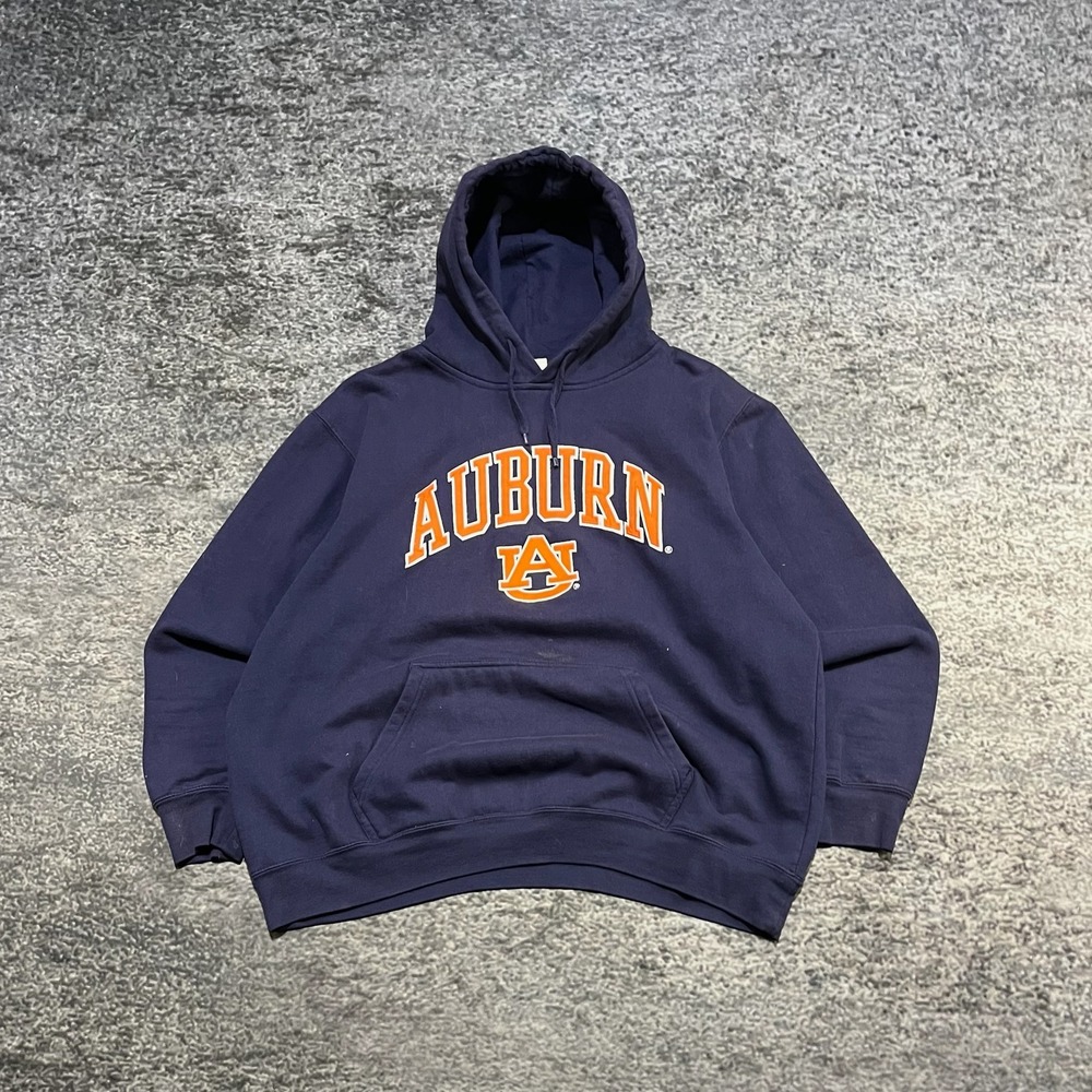 Auburn Tigers Hoodie Sweatshirt Mens XL Navy Blue Logo University Collegiate
